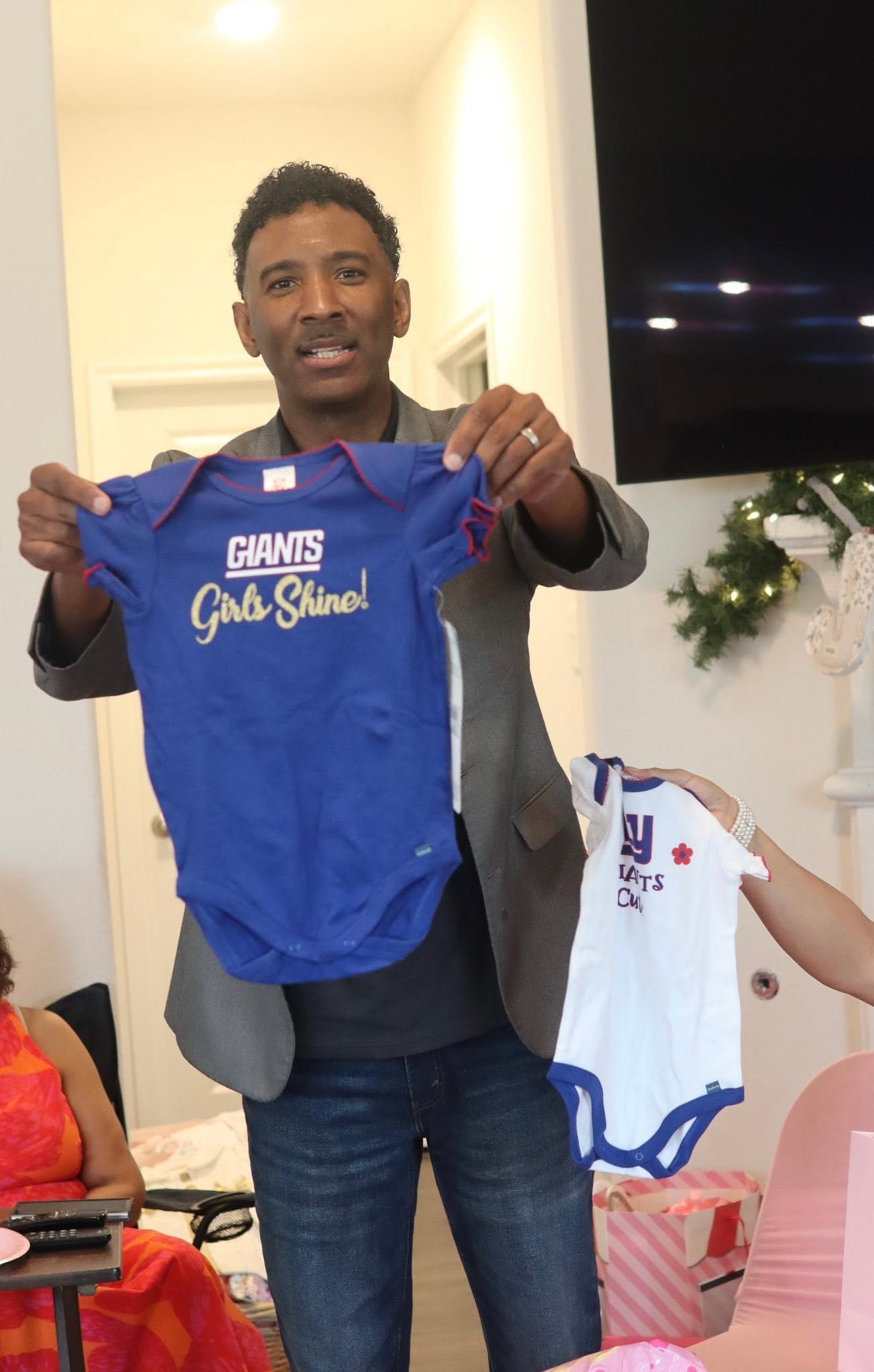 Pastor Cooper at the baby shower
